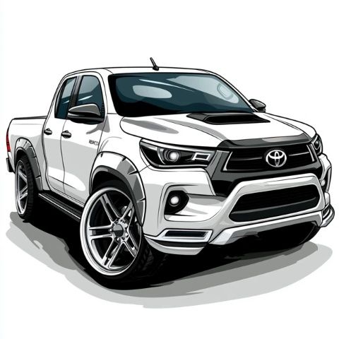 丰田 Hilux 2021 款霸气来袭！设计感爆棚，这才是男人该开的车！