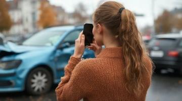 试驾新车的女性司机意外撞车，再度激起马路杀手话题